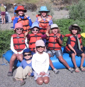 children river rafting